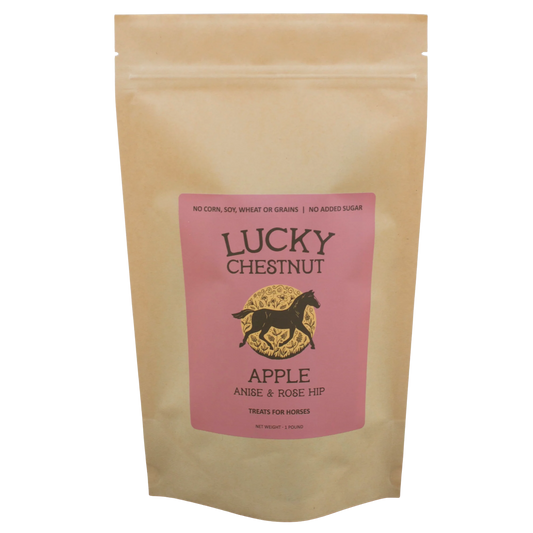 Lucky Chestnut - Apple with Anise + Rose Hip Horse Treats - Low-NSC
