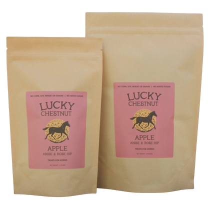 Lucky Chestnut - Apple with Anise + Rose Hip Horse Treats - Low-NSC