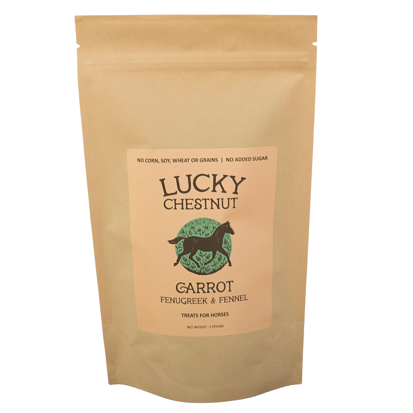 Lucky Chestnut - Carrot with Fenugreek + Fennel Horse Treats