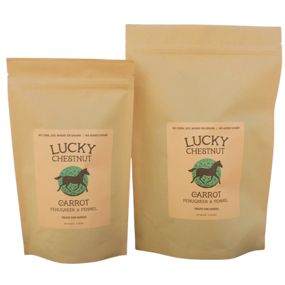 Lucky Chestnut - Carrot with Fenugreek + Fennel Horse Treats