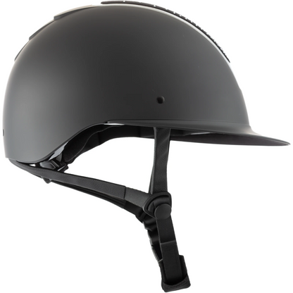 Equinavia Crown MIPS Riding Helmet, Black/Silver Crystal