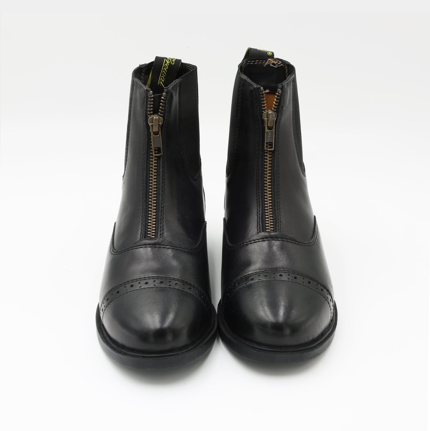 Zip-Up Leather Paddock Boots
