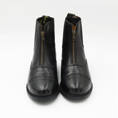 Zip-Up Leather Paddock Boots