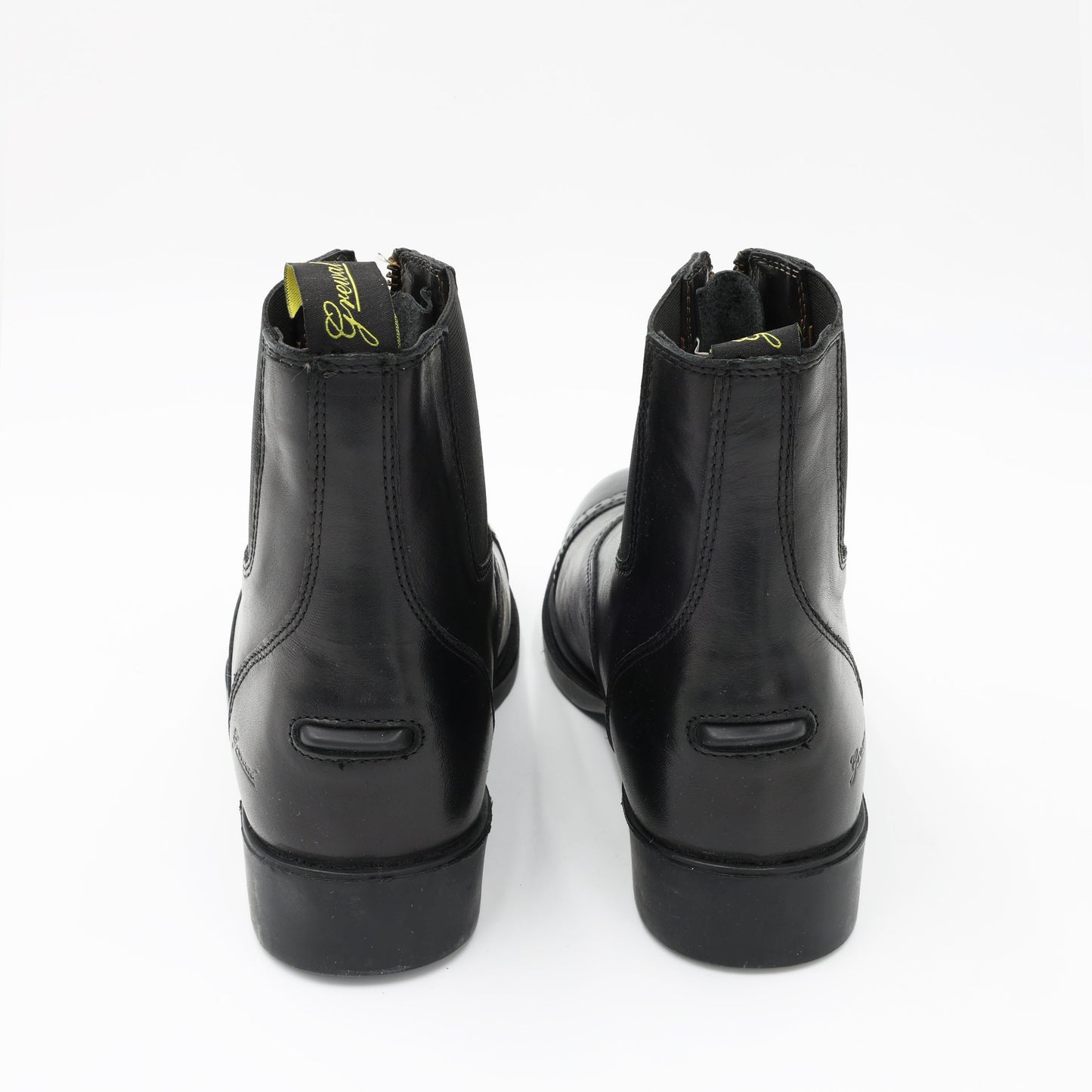 Zip-Up Leather Paddock Boots