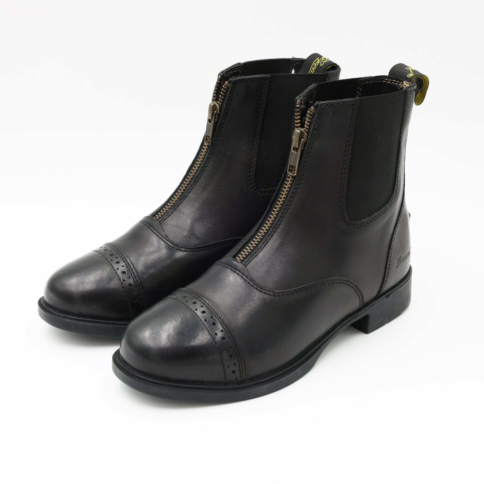 Grewal Equestrian Zip-Up Synthetic Leather Paddock Boots - Riders Choice Supply Co