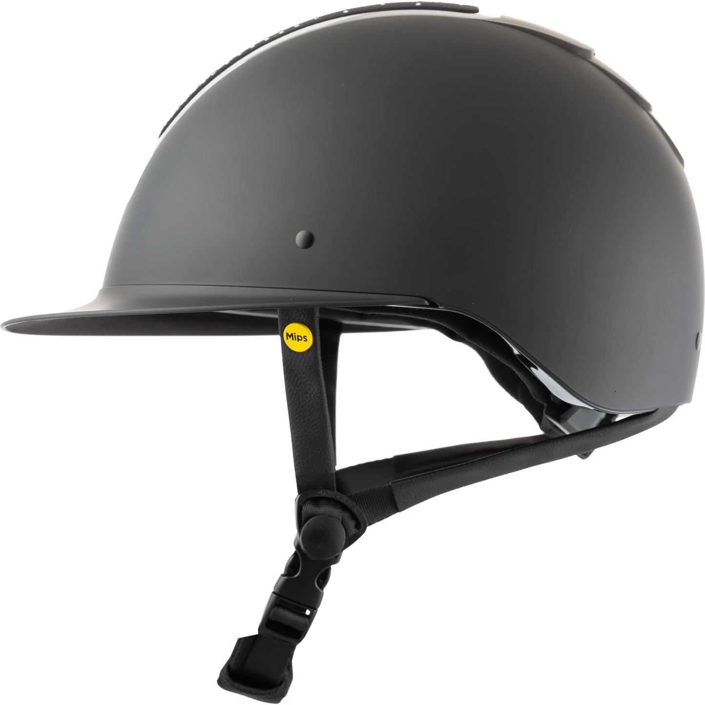 Equinavia Crown MIPS Riding Helmet, Black/Silver Crystal