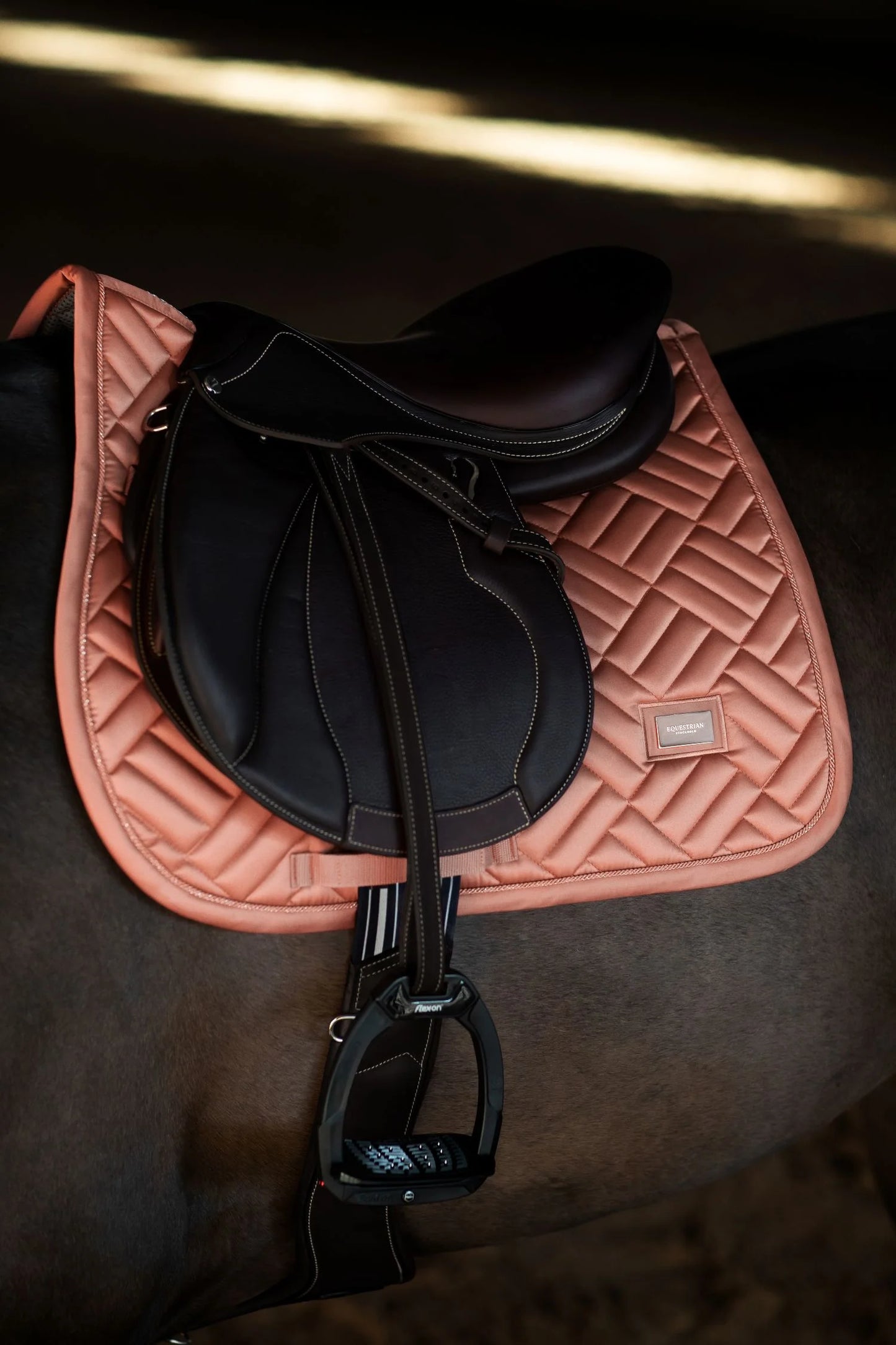 Equestrian Stockholm Jump Saddle Pad Modern Coral - Full - Riders Choice Supply Co