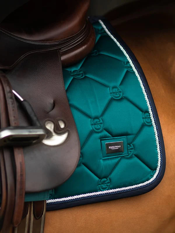 Equestrian Stockholm Jump Saddle Pad Emerald - Full - Riders Choice Supply Co