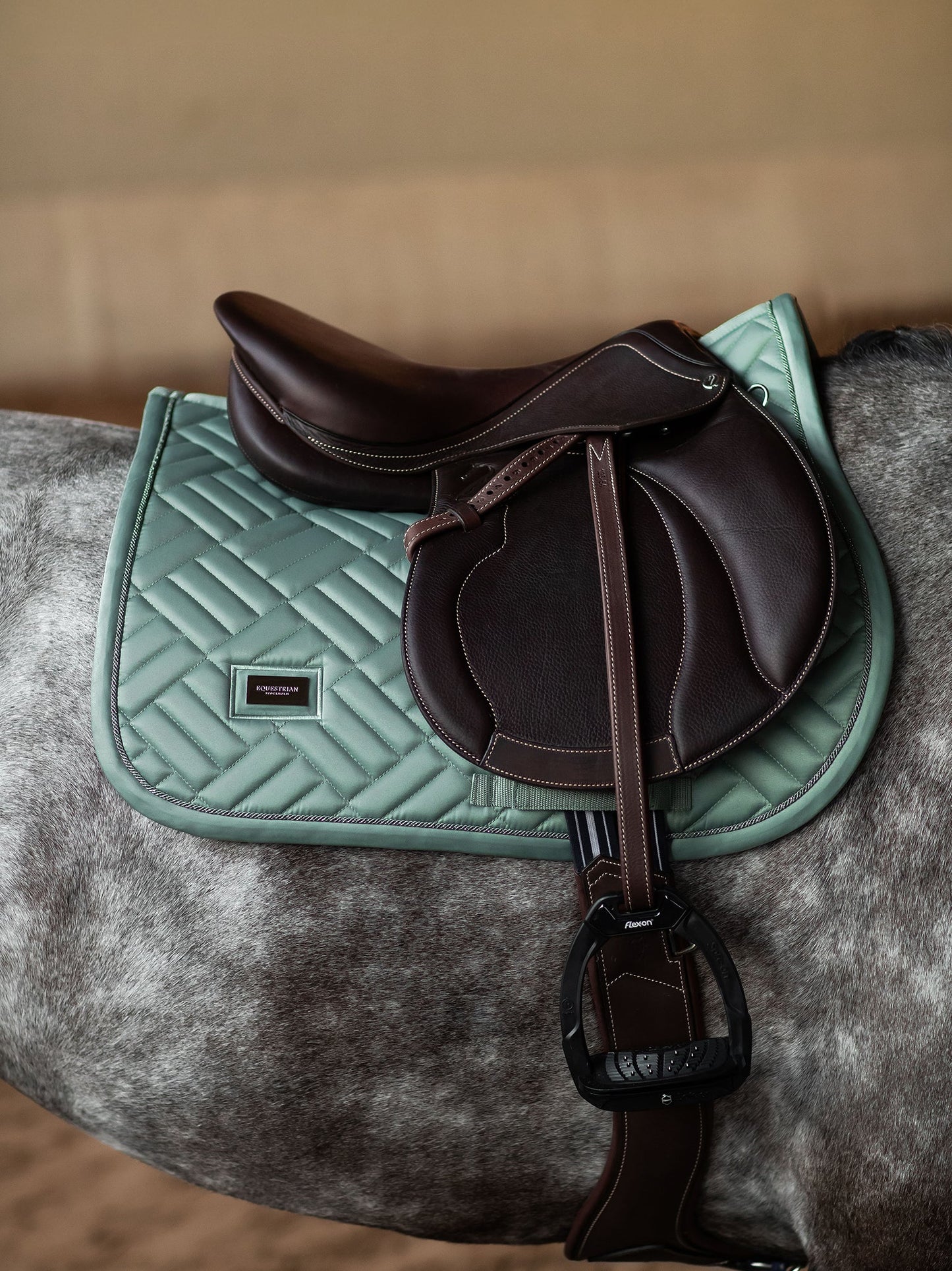 Equestrian Stockholm Jump Saddle Pad Modern Mint Green - Riders Choice Supply Co