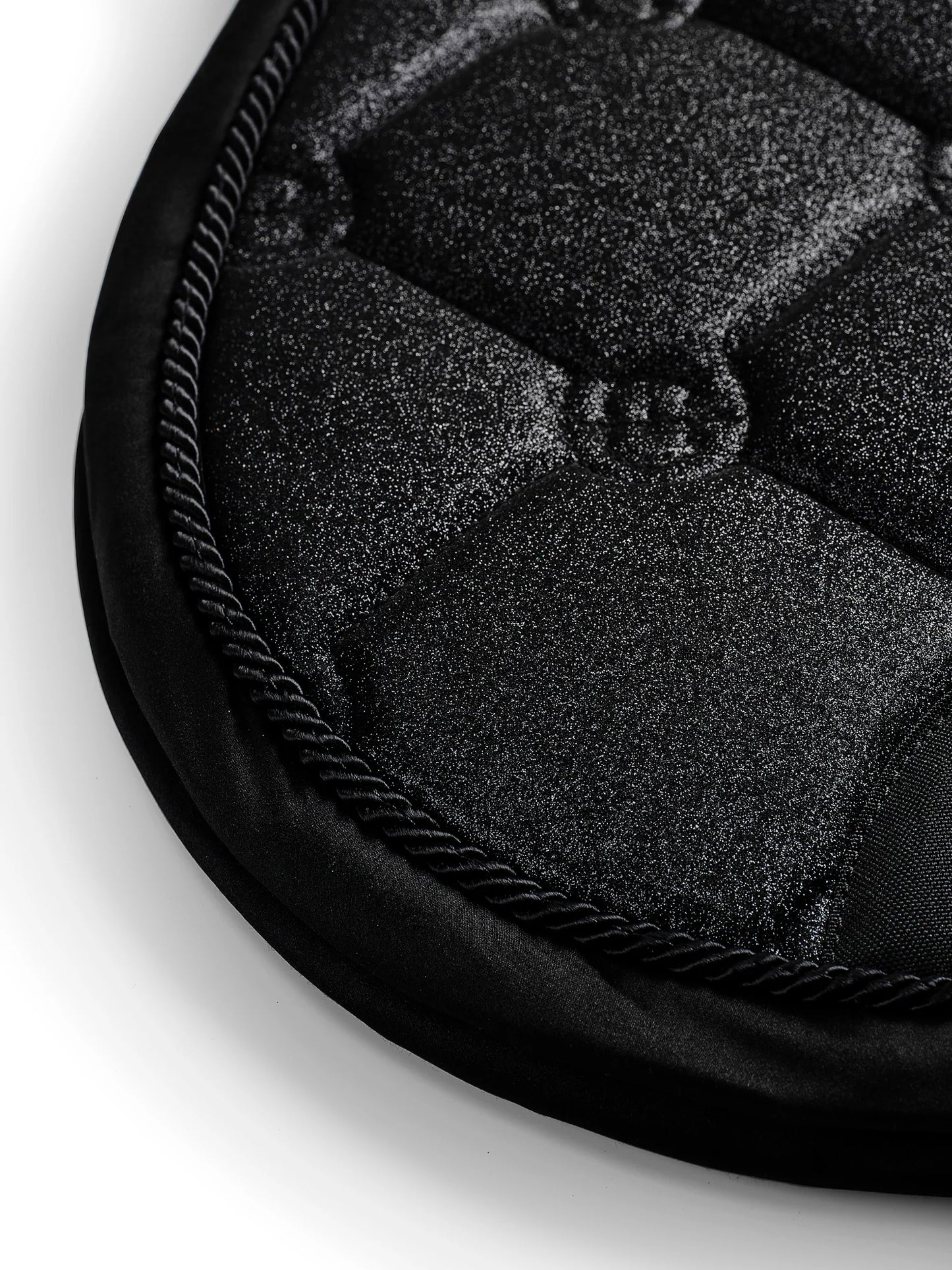 Equestrian Stockholm Jump Saddle Pad All Black Glimmer - Full - Riders Choice Supply Co
