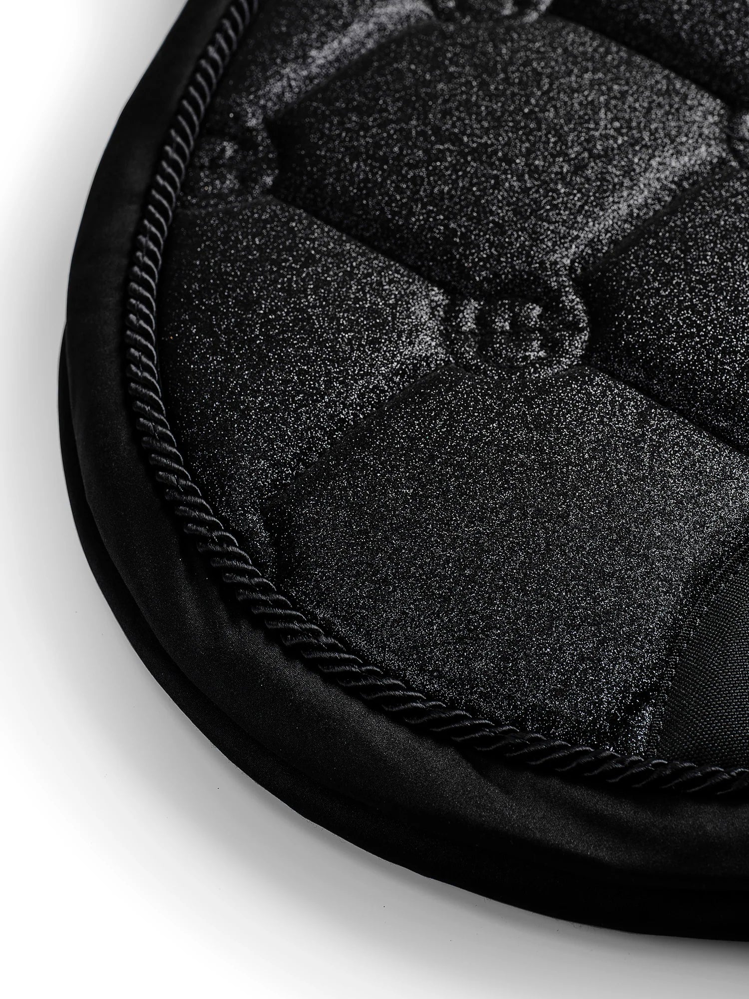 Equestrian Stockholm Jump Saddle Pad All Black Glimmer - Full - Riders Choice Supply Co