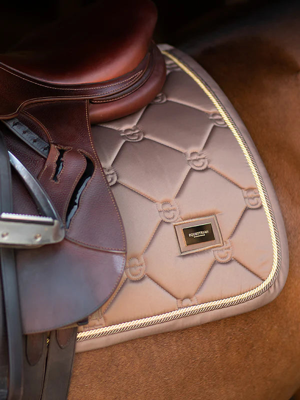 Equestrian Stockholm Jump Saddle Pad Champagne - Full - Riders Choice Supply Co
