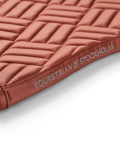 Equestrian Stockholm Jump Saddle Pad Modern Coral - Full - Riders Choice Supply Co
