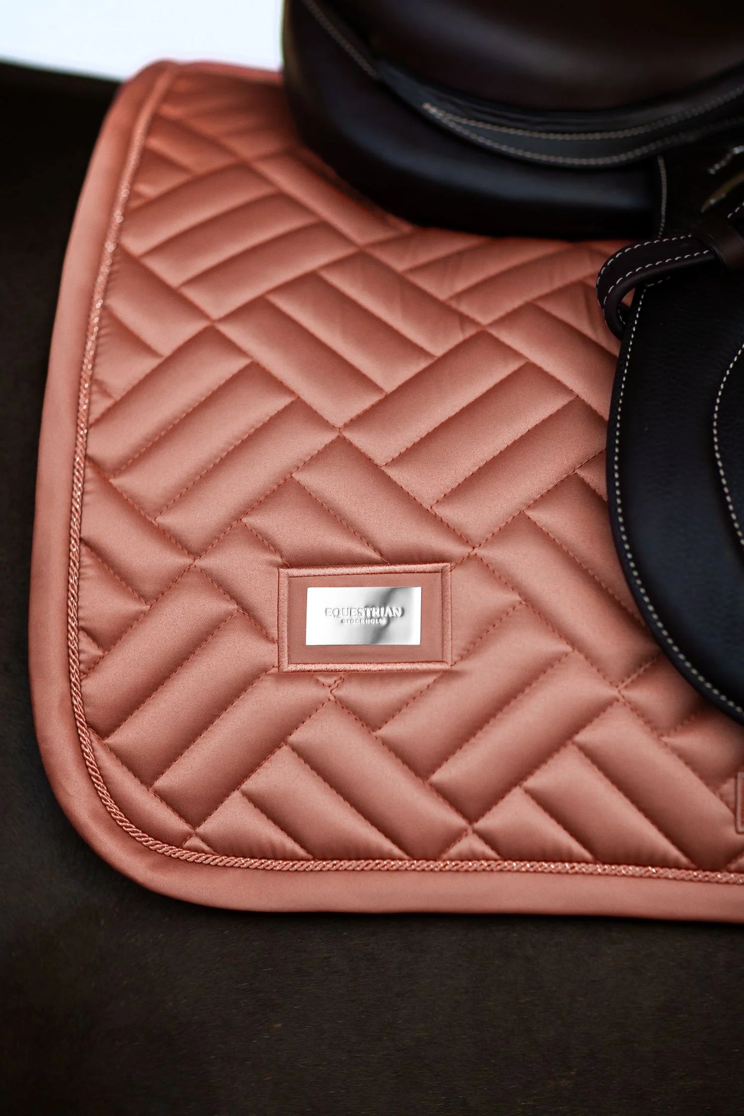 Equestrian Stockholm Jump Saddle Pad Modern Coral - Full - Riders Choice Supply Co