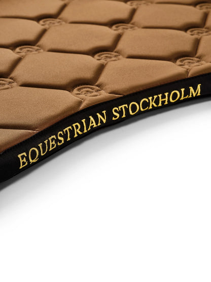 Equestrian Stockholm Jump Saddle Pad Golden Brass - Full - Riders Choice Supply Co