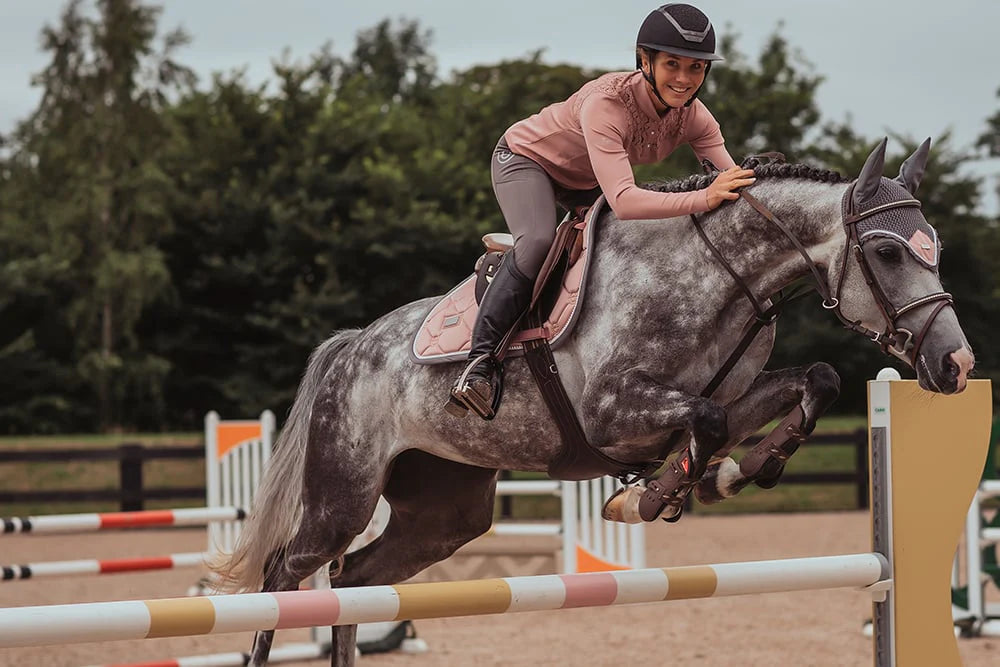 Equestrian Stockholm Jump Saddle Pad Pink Pearl - Full - Riders Choice Supply Co