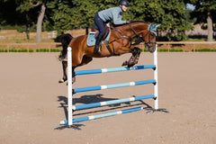 Equestrian Stockholm Jump Saddle Pad Steel Blue - Full