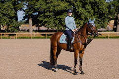 Equestrian Stockholm Jump Saddle Pad Steel Blue - Full