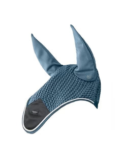 Equestrian Stockholm Ear Bonnet Steel Blue - Full