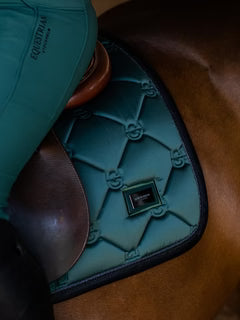 Equestrian Stockholm Jump Saddle Pad Sycamore Green - Full