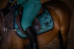 Equestrian Stockholm Jump Saddle Pad Sycamore Green - Full