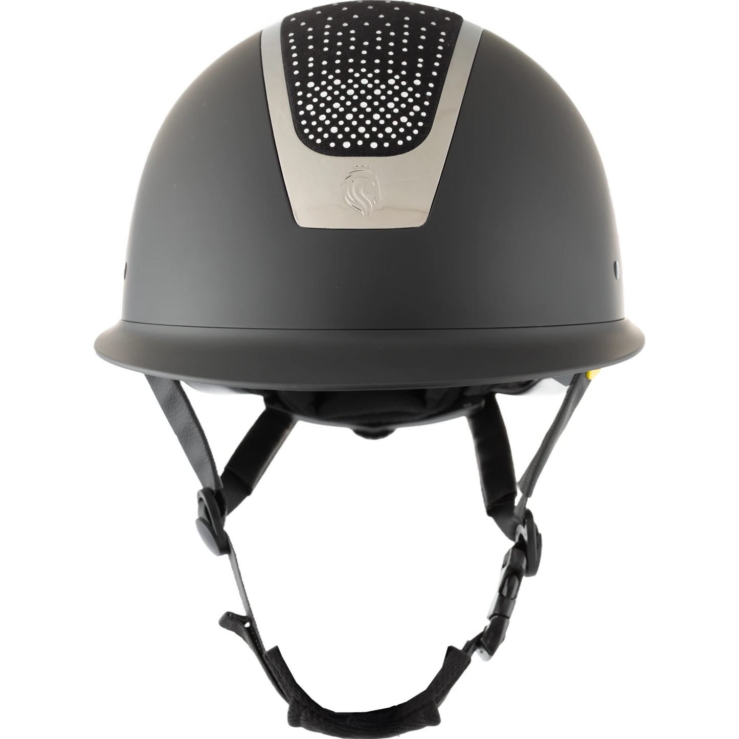 Equinavia Crown MIPS Riding Helmet, Black/Silver Crystal