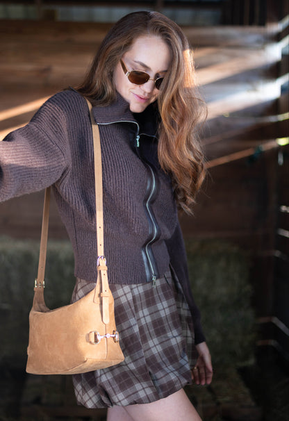 Bethany Bit Bag Suede- Limited Edition Milk Chocolate - Riders Choice Supply Co