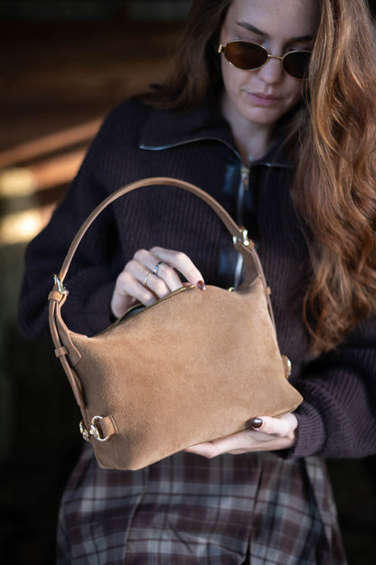 Bethany Bit Bag Suede- Limited Edition Milk Chocolate - Riders Choice Supply Co