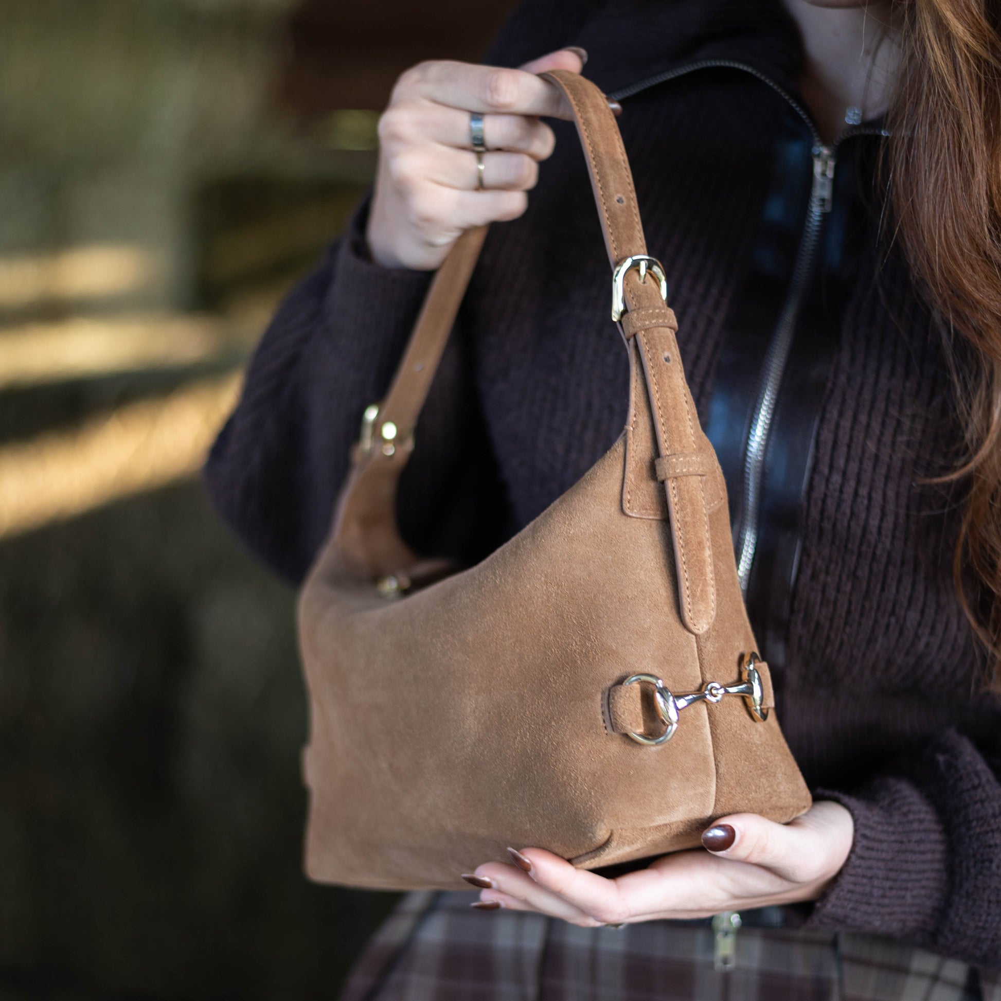 Bethany Bit Bag Suede- Limited Edition Milk Chocolate - Riders Choice Supply Co