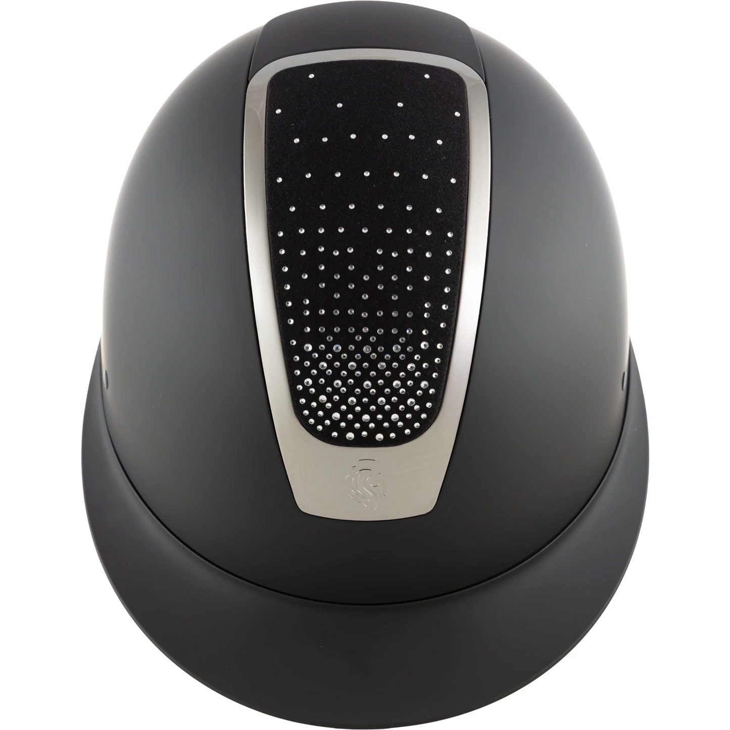 Equinavia Crown MIPS Riding Helmet, Black/Silver Crystal