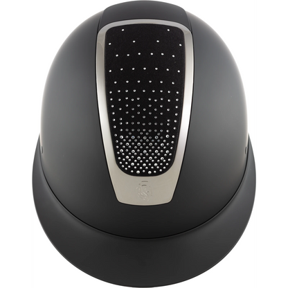 Equinavia Crown MIPS Riding Helmet, Black/Silver Crystal