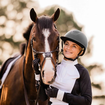 Equinavia Crown MIPS Riding Helmet, Black Matte - Riders Choice Supply Co