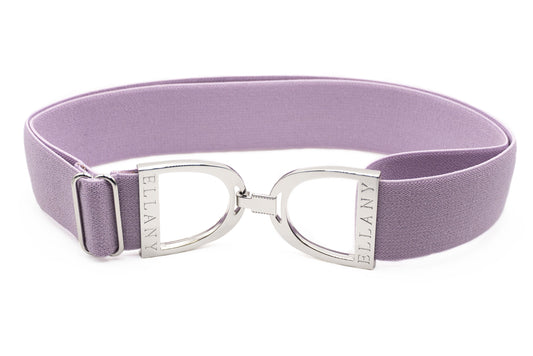 Wisteria- 1.5" Silver Stirrup Elastic Belt